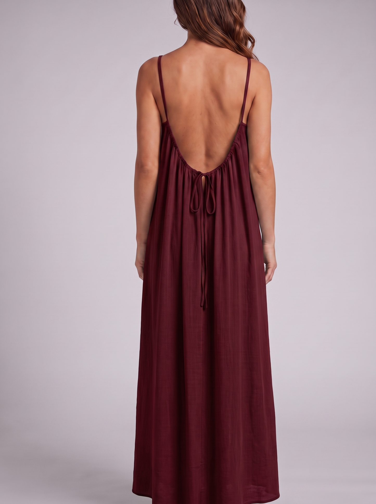 LaFlamine Seraphine Backless Maxi Dress