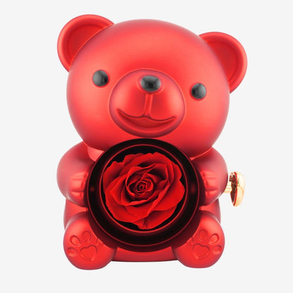 Timeless Elegance — Rotating Eternal Flower Box & Necklace