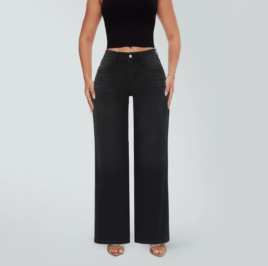 Laflamine Relaxed Wide Leg Denim