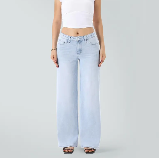 Laflamine Relaxed Wide Leg Denim