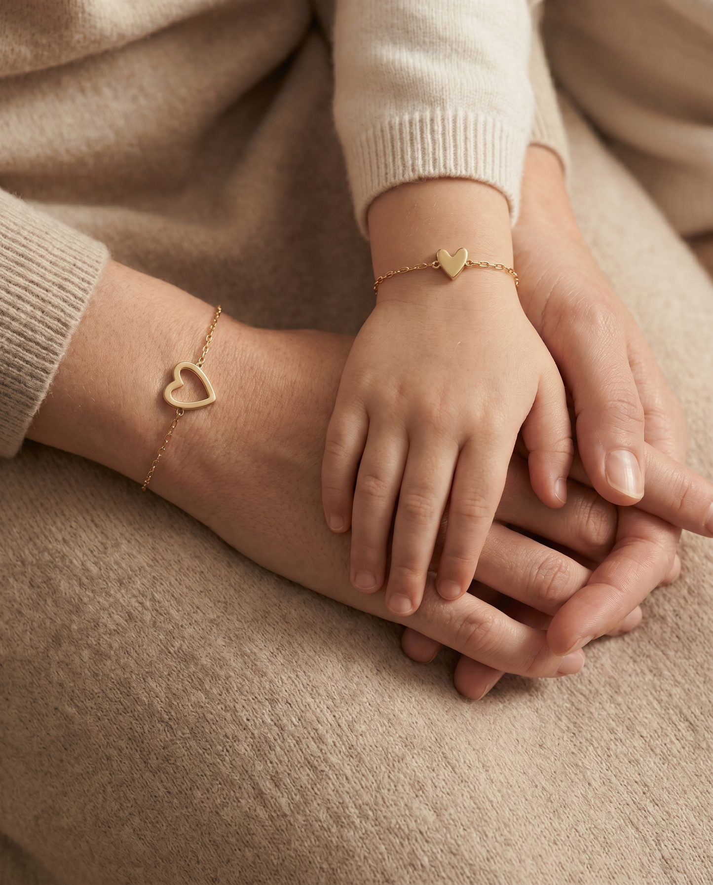 Set di Bracciali Cuore Amore Eterno