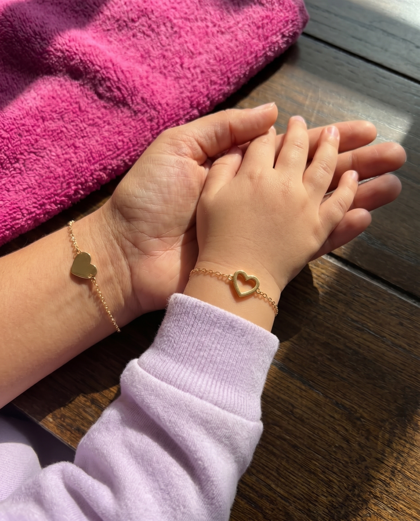 Set di Bracciali Cuore Amore Eterno