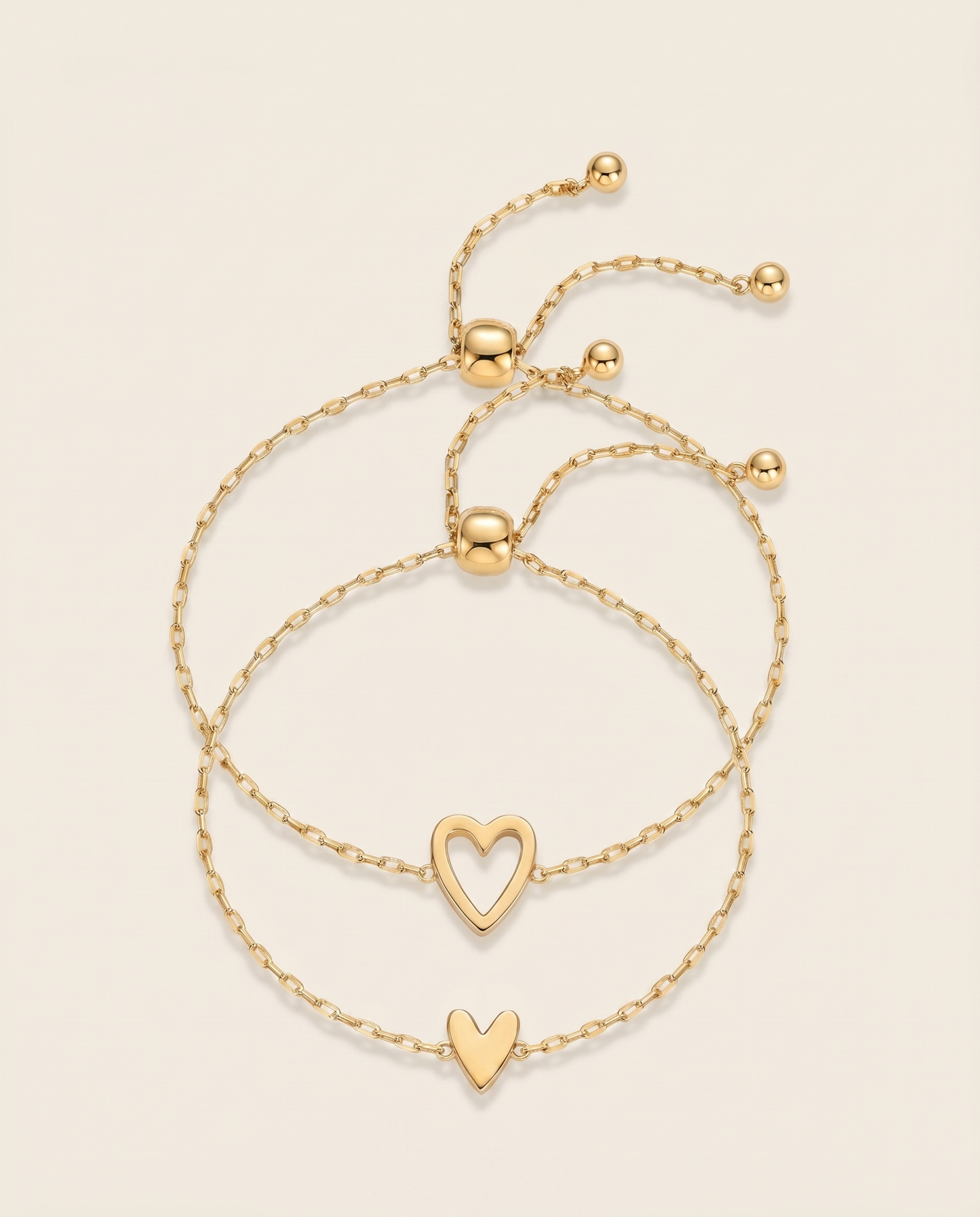 Set di Bracciali Cuore Amore Eterno