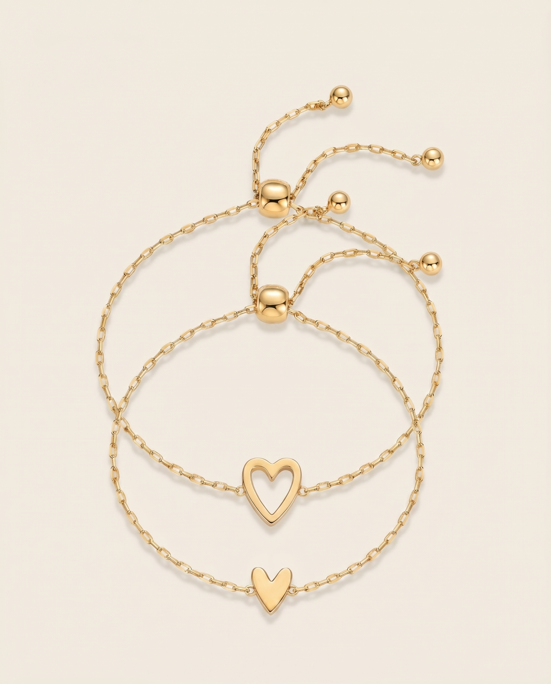 Set di Bracciali Cuore Amore Eterno
