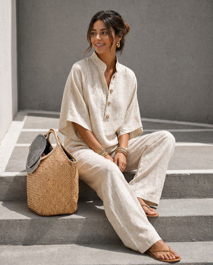Completo Coordinato in Lino Capri