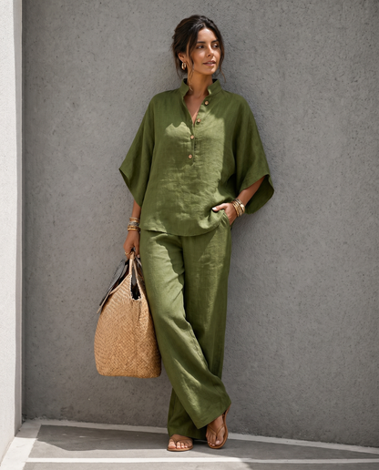 Completo Coordinato in Lino Capri