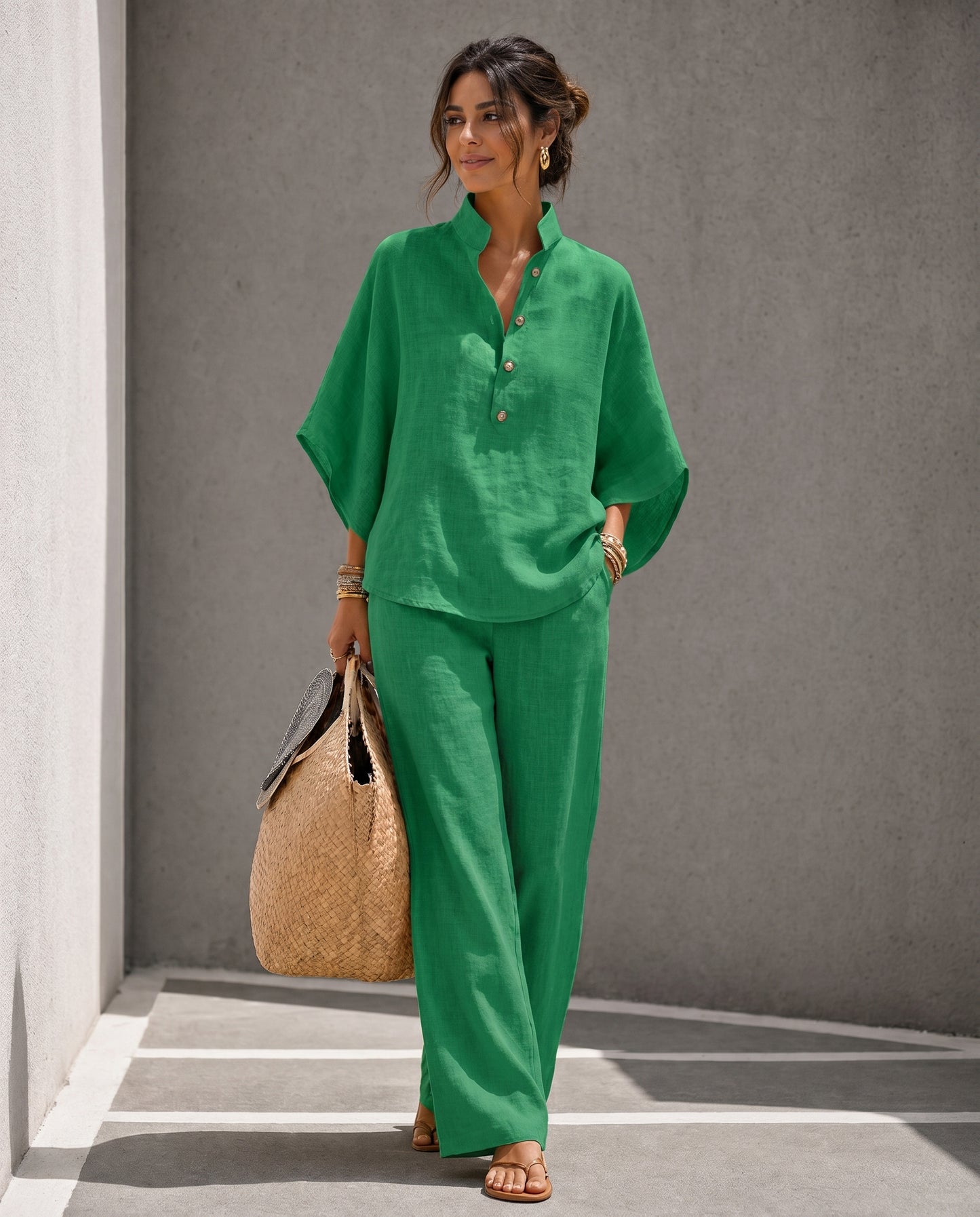 Completo Coordinato in Lino Capri