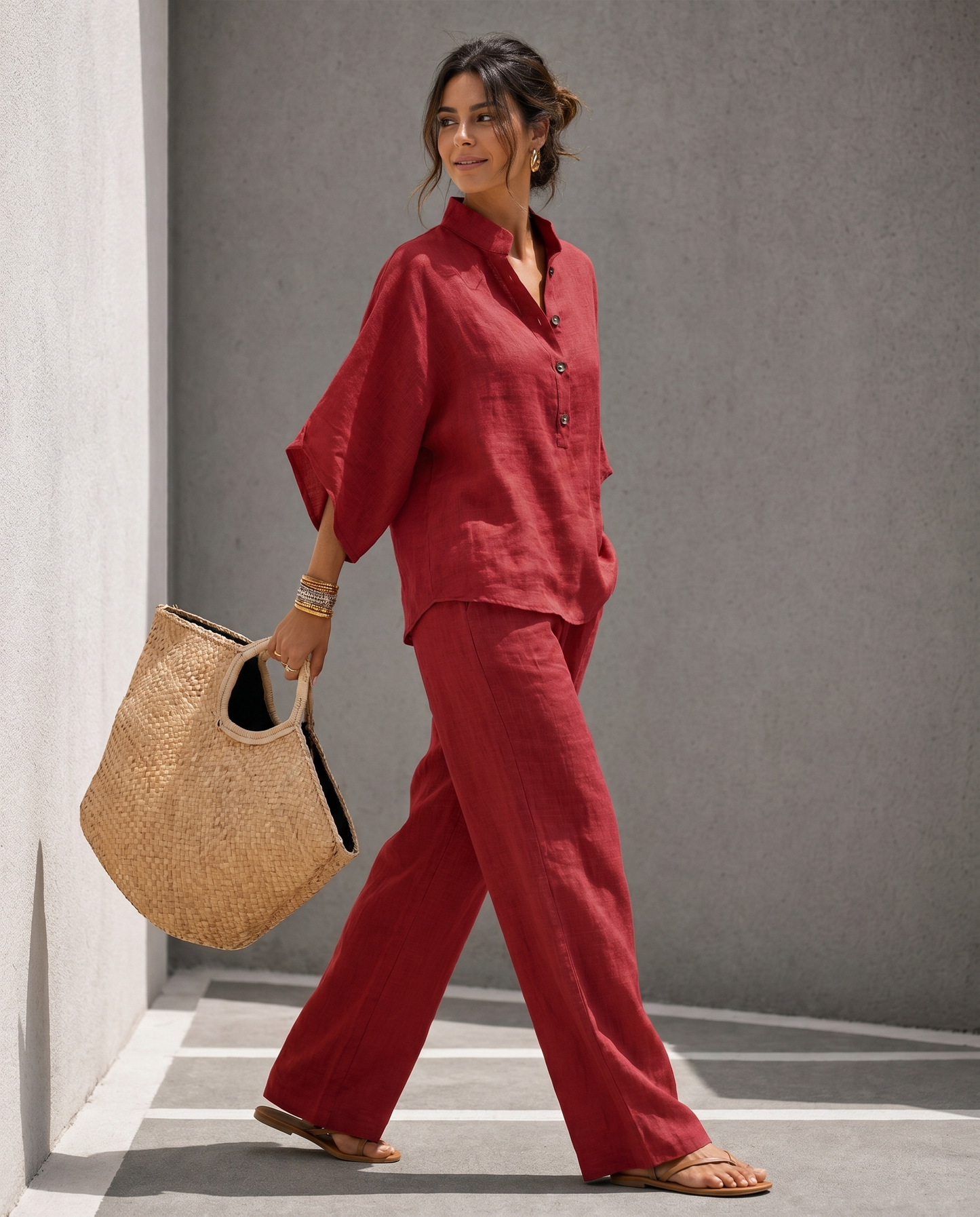 Completo Coordinato in Lino Capri