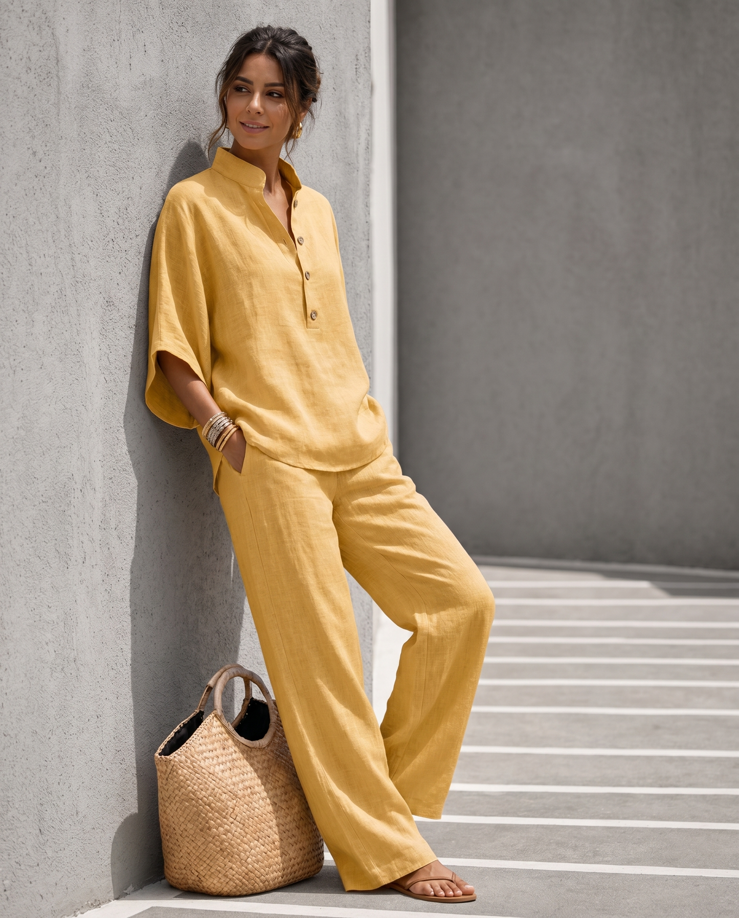 Completo Coordinato in Lino Capri