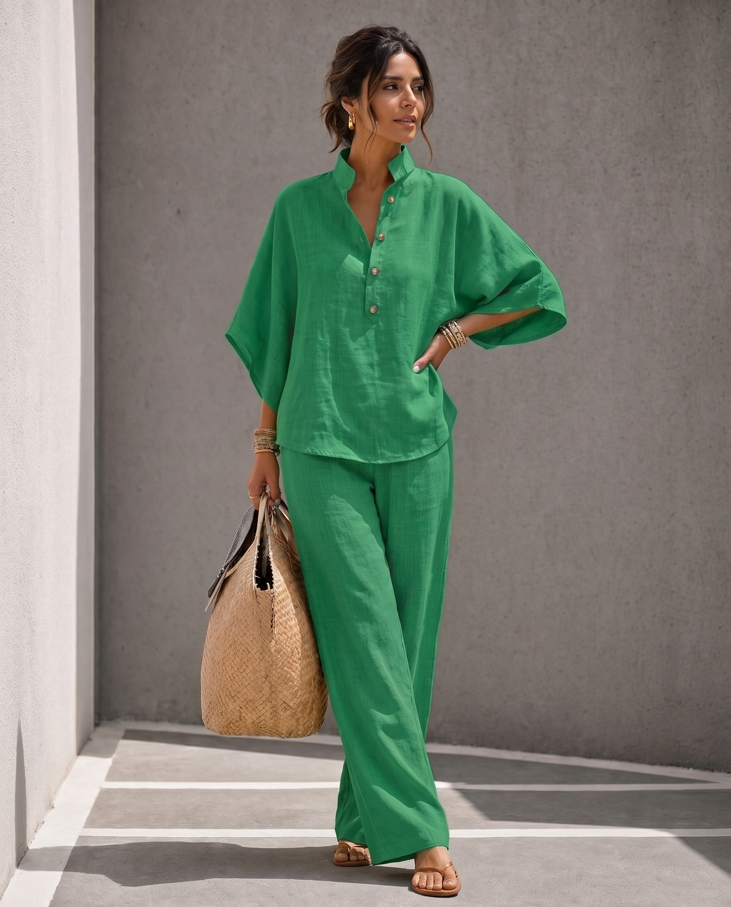 Completo Coordinato in Lino Capri