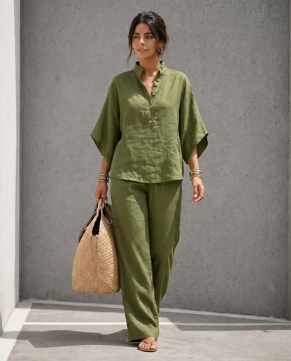 Completo Coordinato in Lino Capri