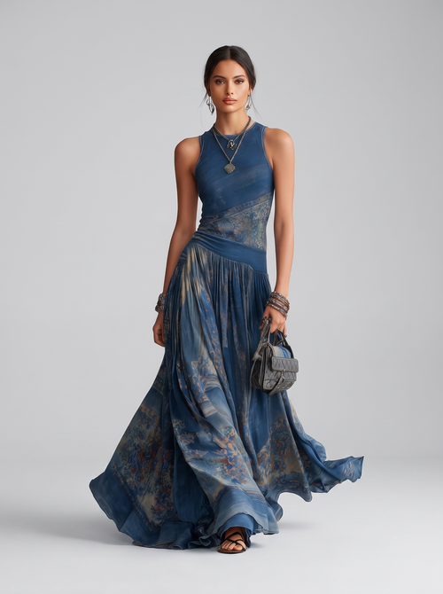 Artistic Print Dress