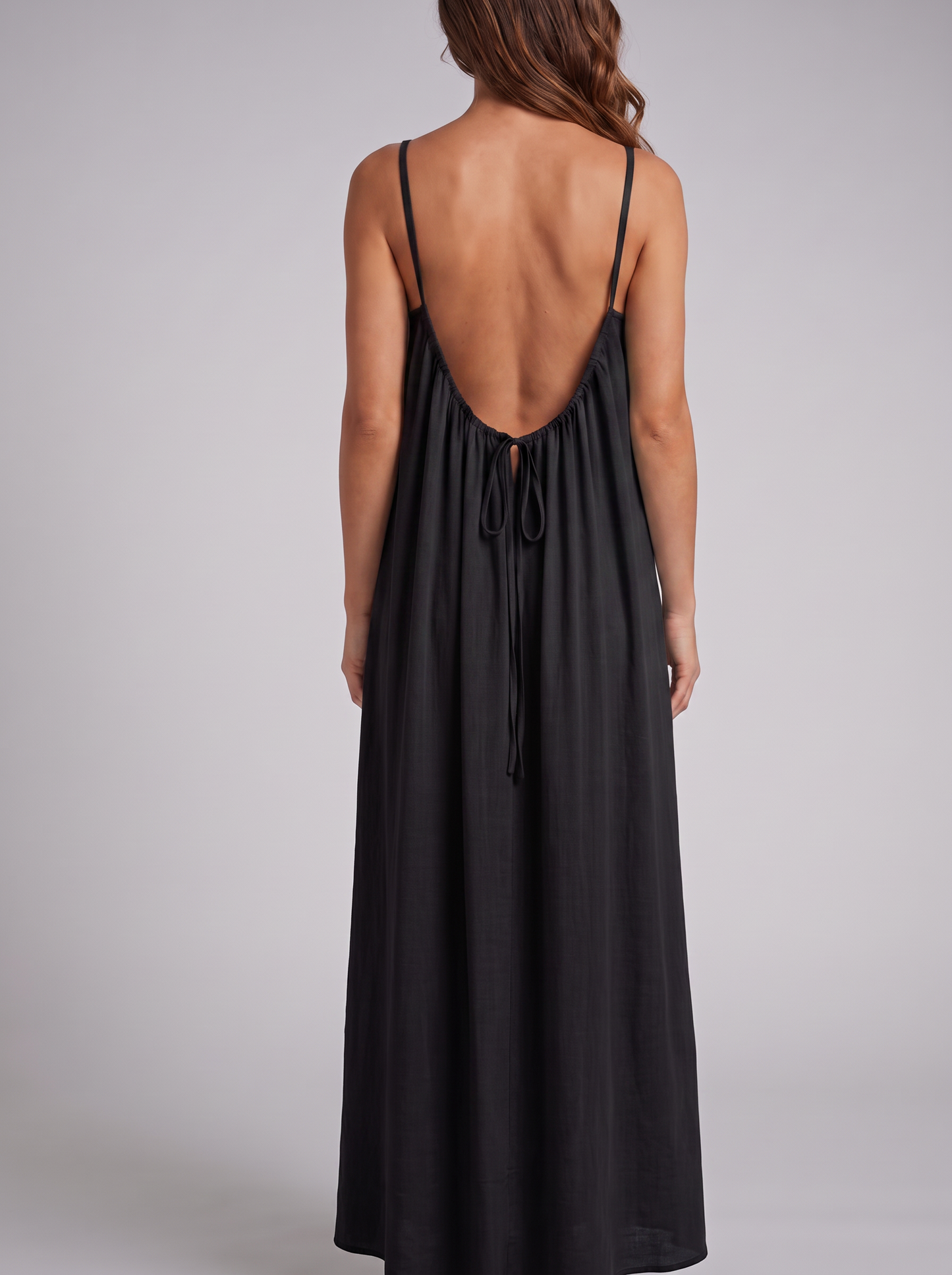 LaFlamine Seraphine Backless Maxi Dress