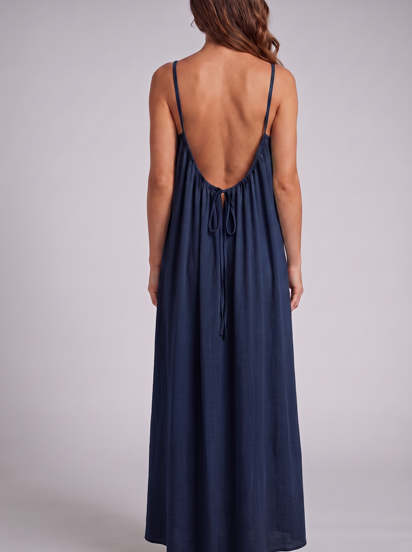 LaFlamine Seraphine Backless Maxi Dress
