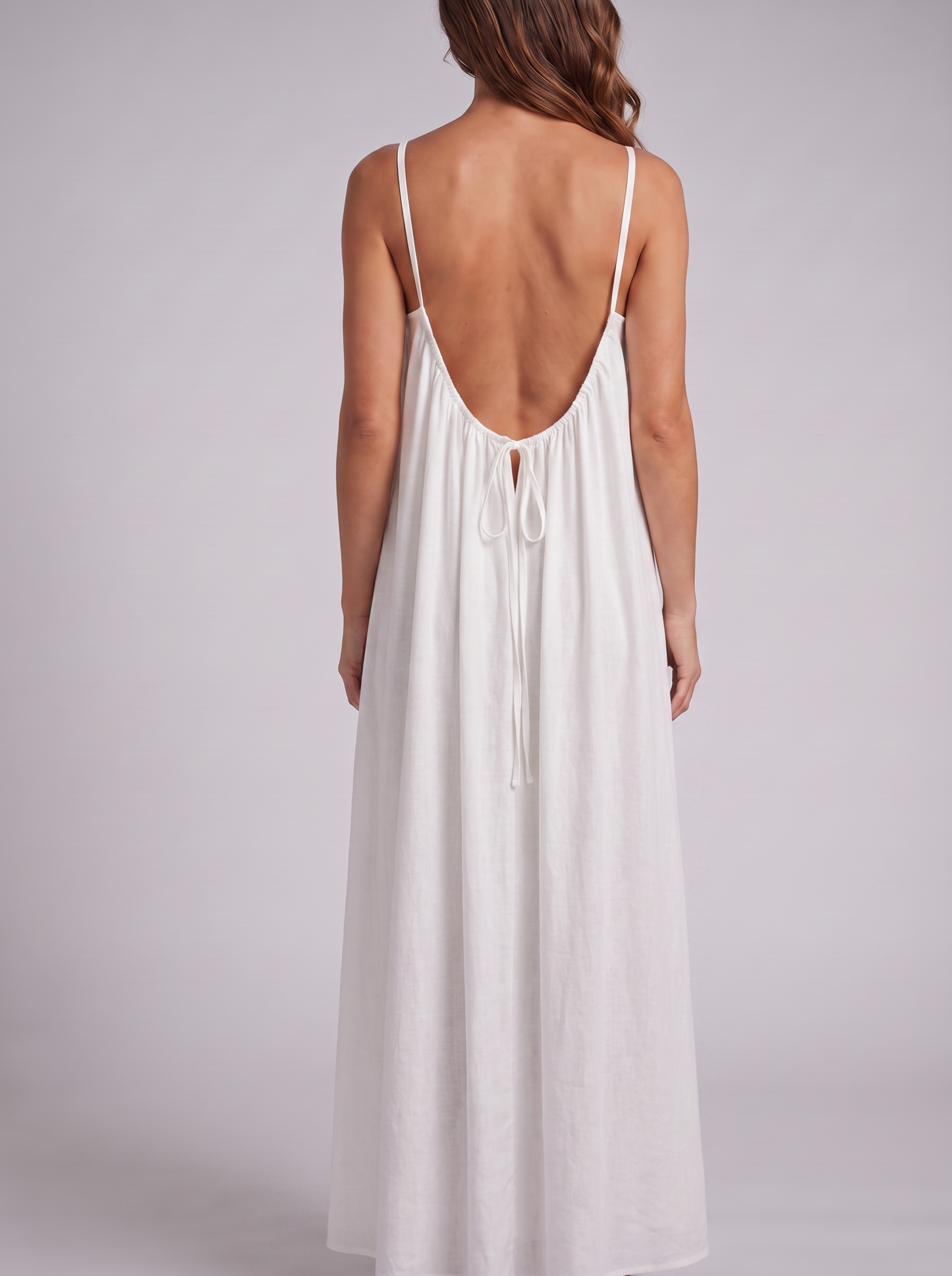 LaFlamine Seraphine Backless Maxi Dress