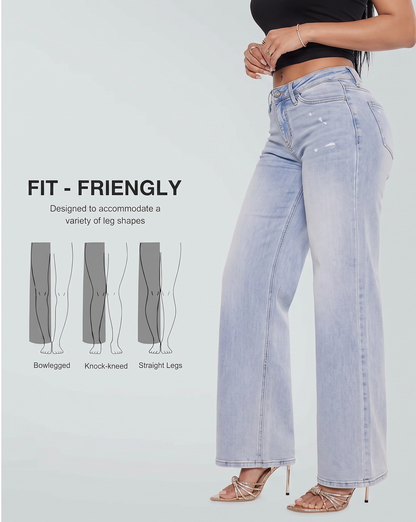 Laflamine Relaxed Wide Leg Denim