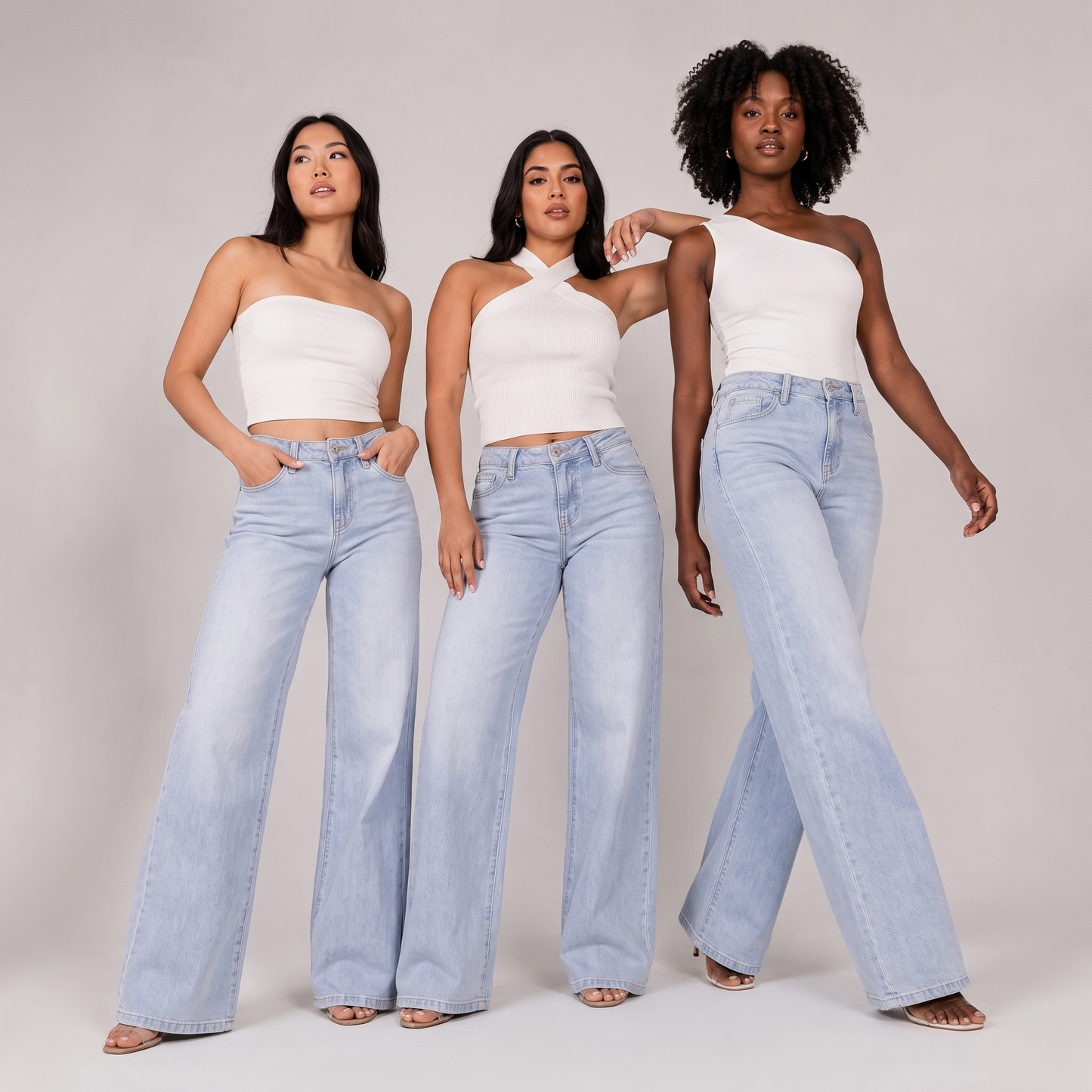 Laflamine Relaxed Wide Leg Denim