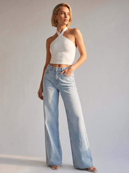 Laflamine Relaxed Wide Leg Denim