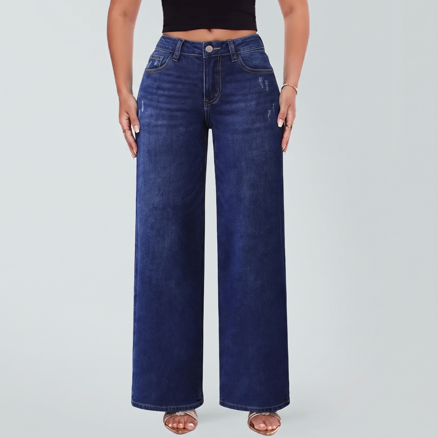 Laflamine Relaxed Wide Leg Denim