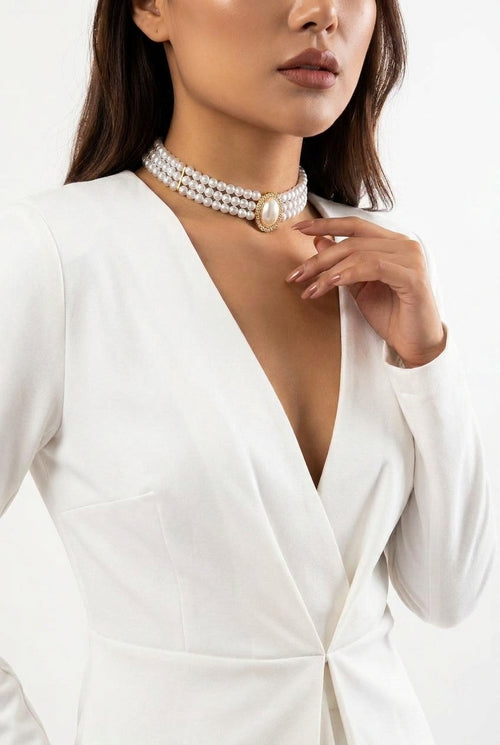 Lena Layered Pearl Necklace