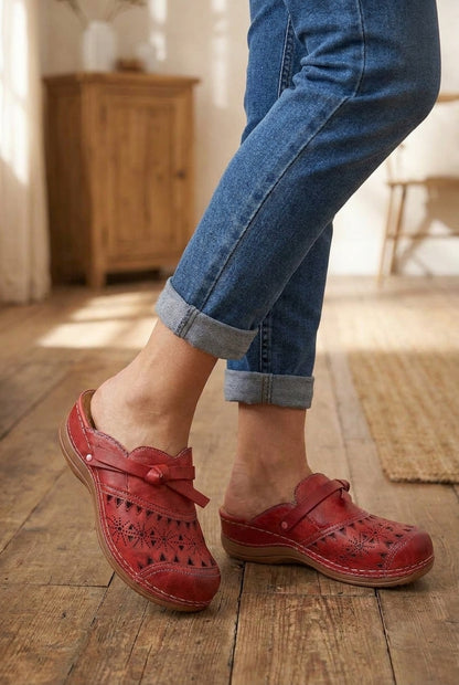 Open Toe Bow Flat Sandals