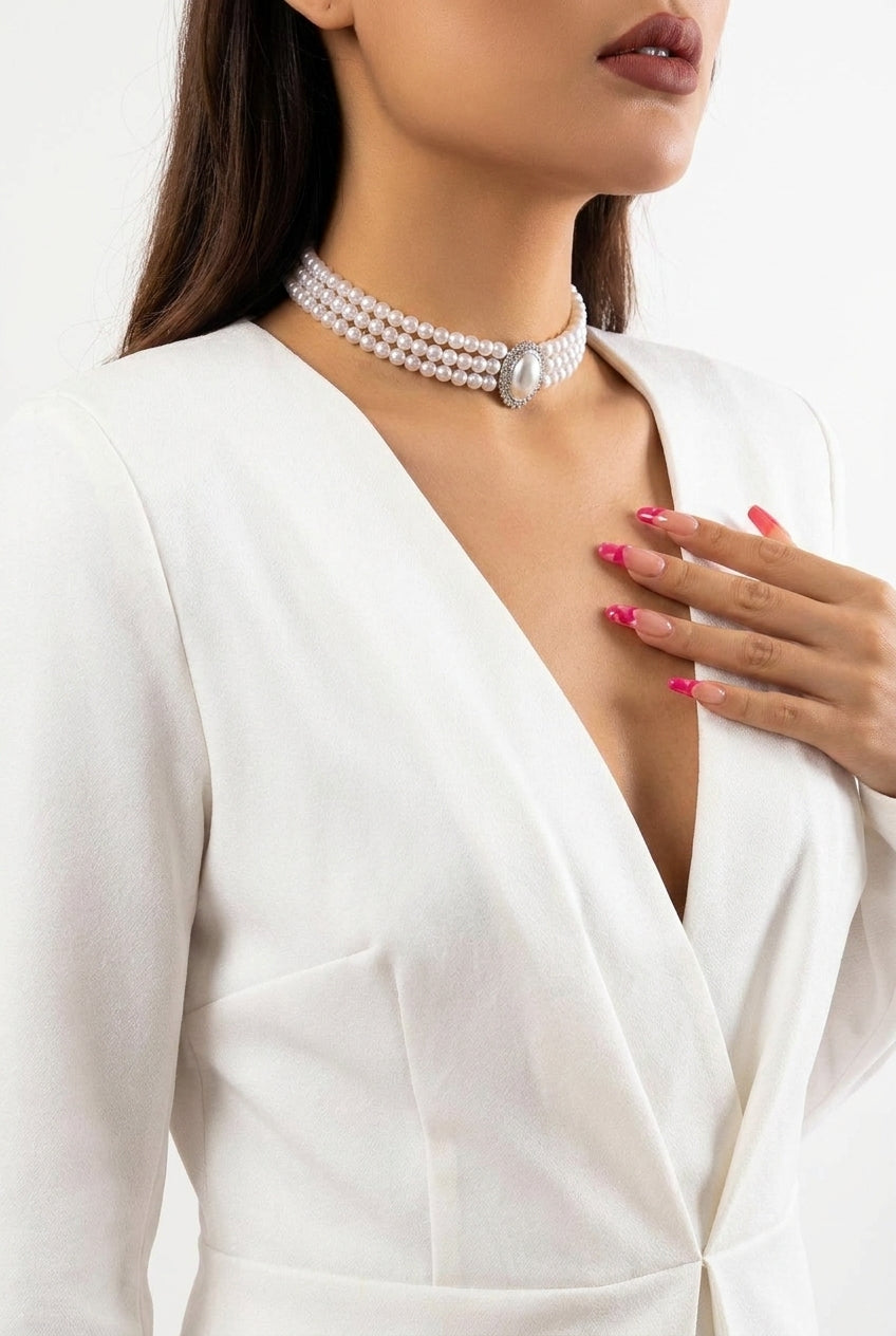 Lena Pearl Layer Necklace